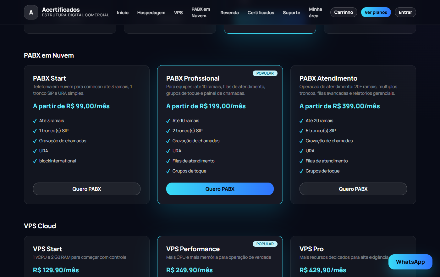 Acertificados — recursos