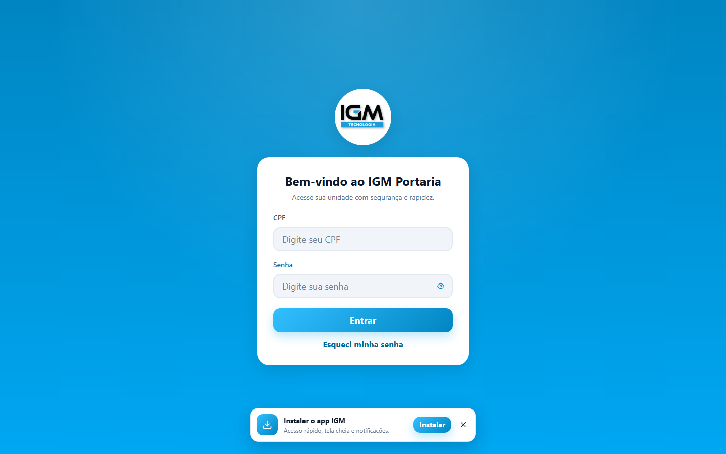 IGM — app do morador
