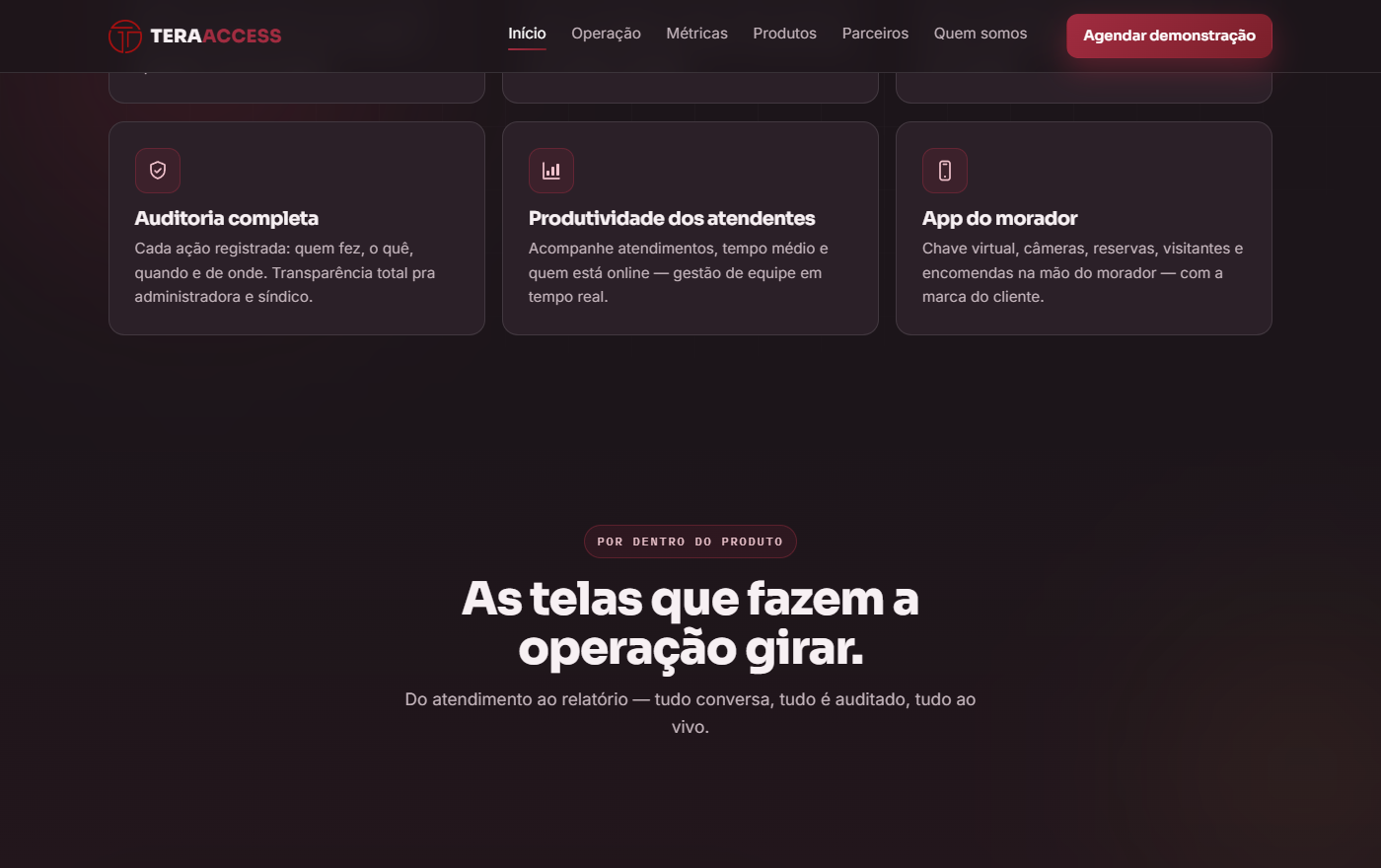 Tera Access — operação
