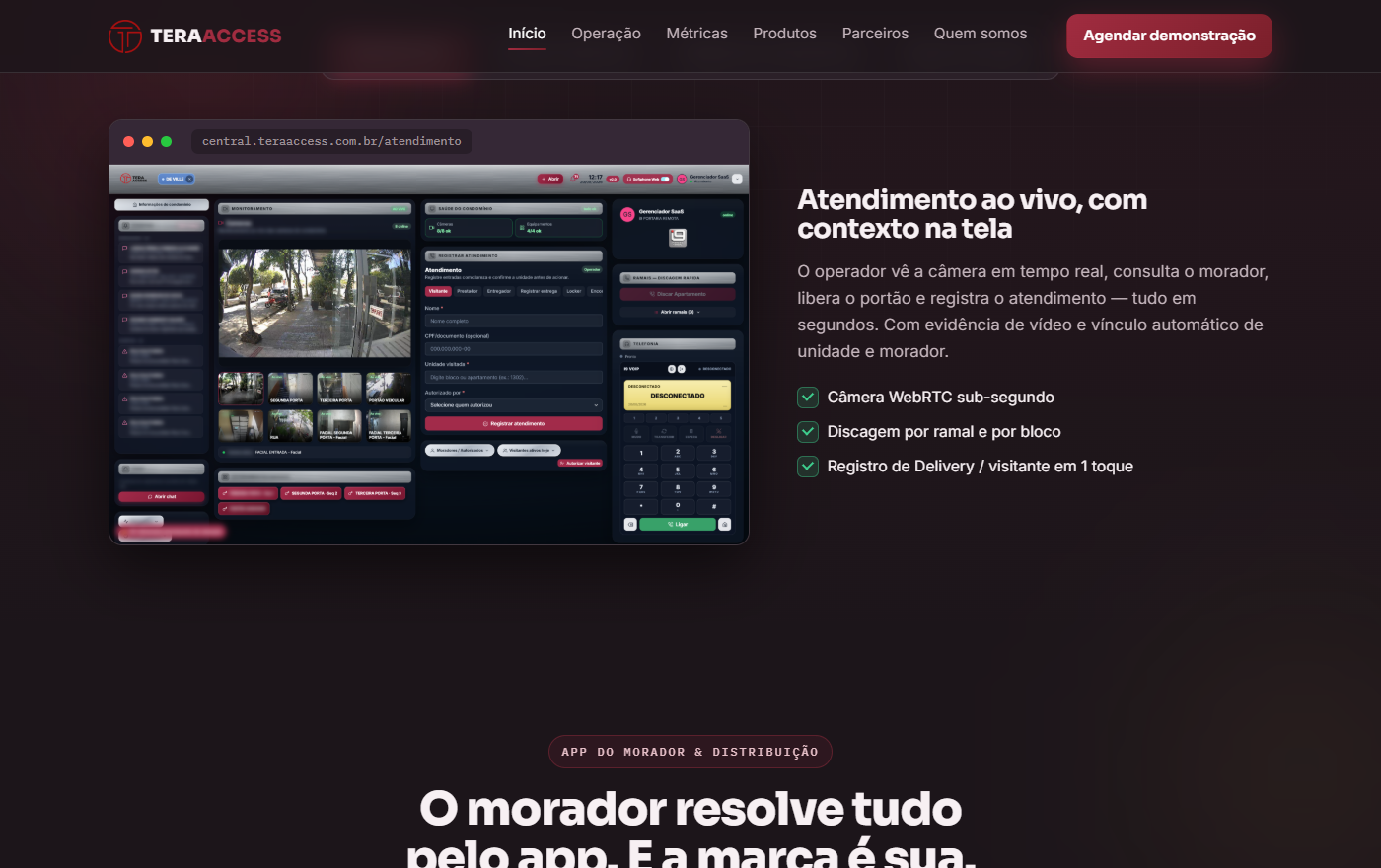 Tera Access — métricas